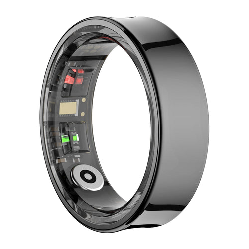 Smart ring, black, side angle