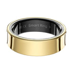 Smart ring, gold, side angle