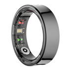 Smart ring, black, side angle
