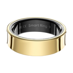 Smart ring, gold, side angle